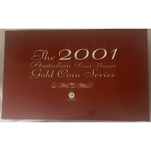 2001 Gold 5 Coin Proof Set Prospector 1st Gold Rush