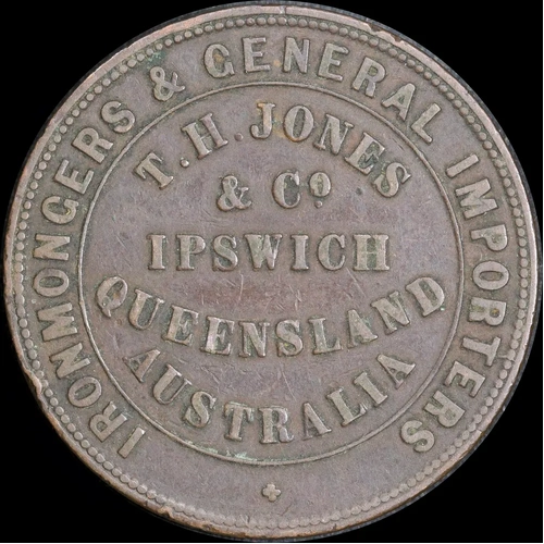 ND Jones T.H. & Co Penny Token A305 Very Fine