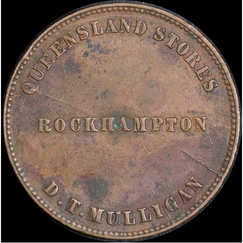 1863 D.T Mulligan Halfpenny Token A394 about VF