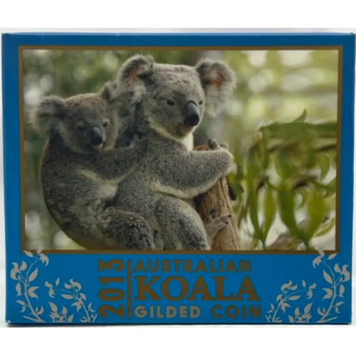 2008 Silver 1oz Coin Gilded Koala