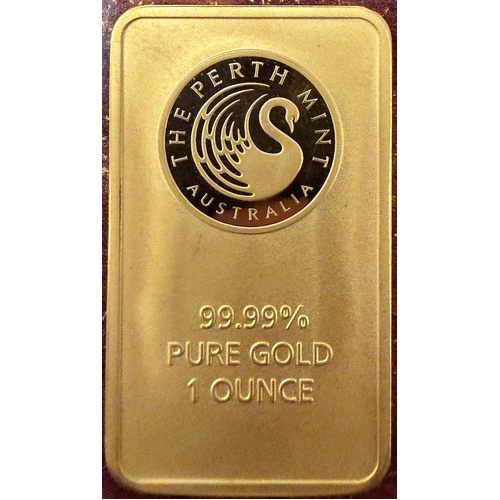 Perth Mint 99.99% 1ozt Pure Gold Minted Ingot