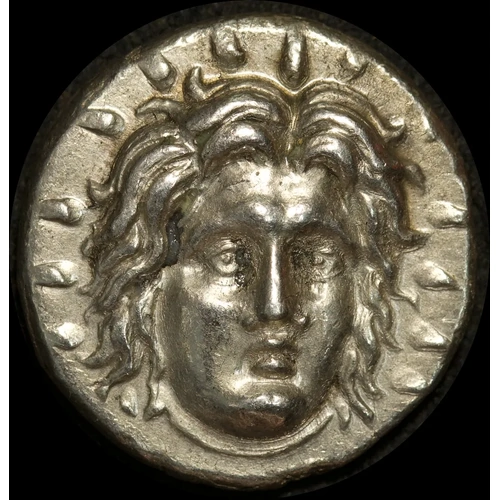Carian Islands (Rhodes) 250 ~230 B.C Silver Didrachm Timotheos Extremely Fine