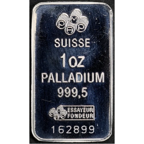 Switzerland PAMP Suisse 1 Ounce Palladium Ingot