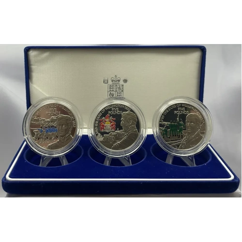 Channel Islands 2002 Silver 3 Coin Proof Set The Duke of Wellington