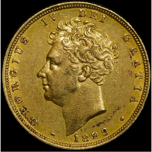 1829 Gold Sovereign George IV S#3801 good VF