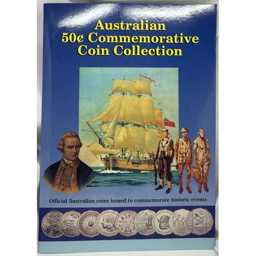 1966-1995 Unofficial 50 Cent Type Set Contains 9 Unc Coins