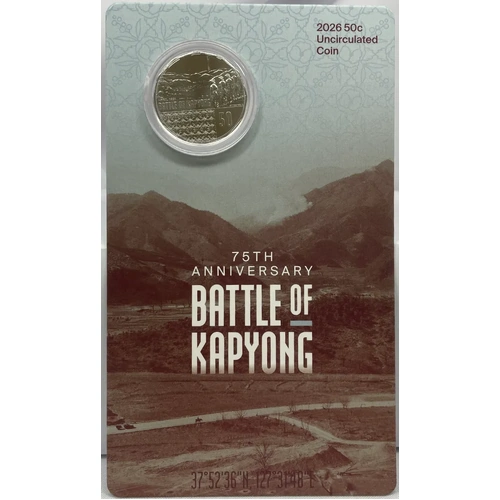 2026 50 Cent Uncirculated Coin Battle of Kapyong