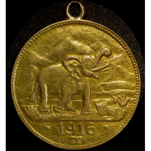 German East Africa 1916 Gold 15 Rupien KM# 16.1 good VF