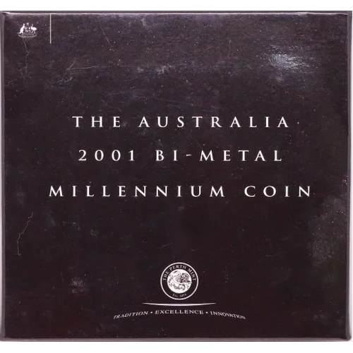 2001 Gold Bimetal Twenty Dollar Proof Coin Gregorian Calendar