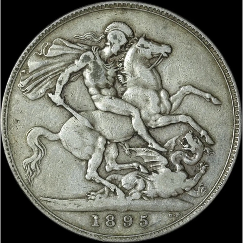 1895 Silver Crown Victoria S#3937 about VF