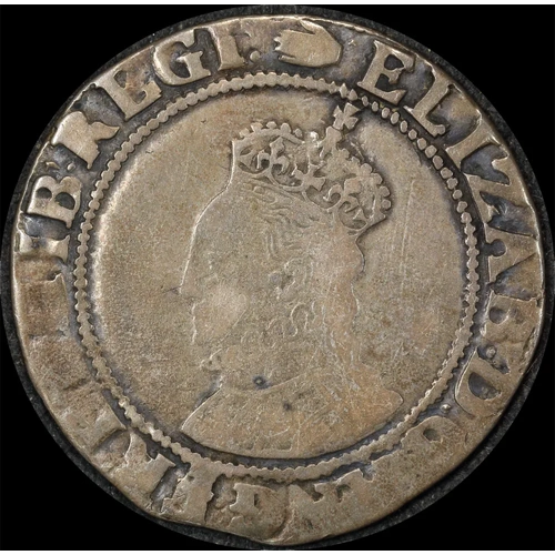 1592 ~ 1595 Silver Shilling Elizabeth I S#2577 Fine