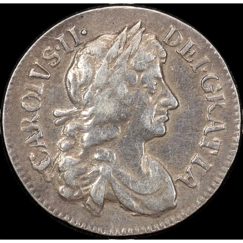 1679 Silver Fourpence Charles II S#3384 Very Fine