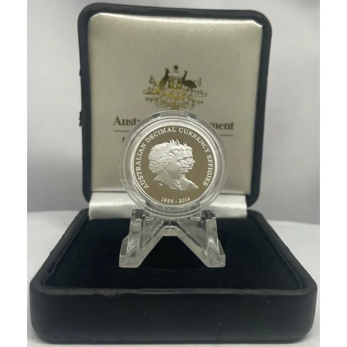 2014 Fine Silver 1 Dollar Gem Uncirculated Coin Australian Effigies