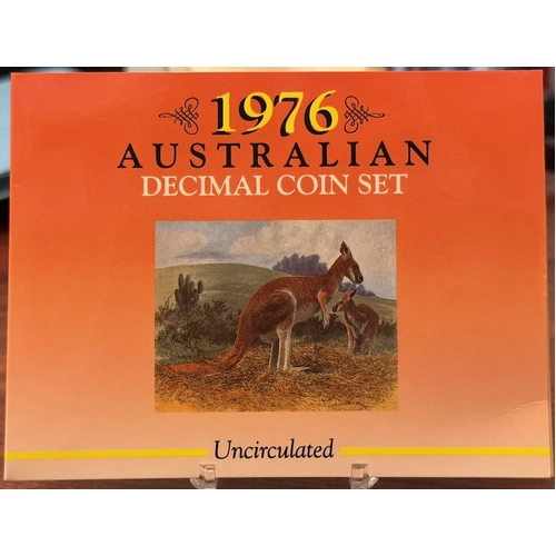 Australia 1976 Uncirculated Decimal Coin Set Sherwood