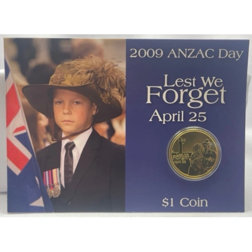 2009 1 Dollar Uncirculated Coin ANZAC Day