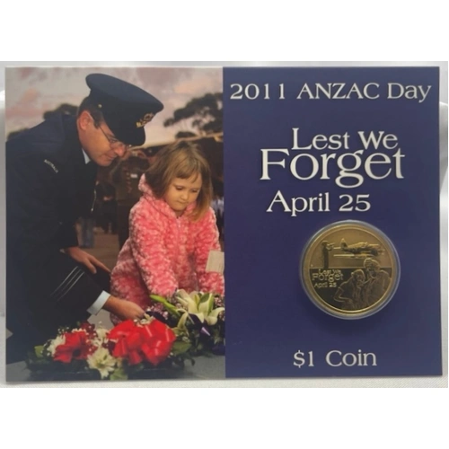 2011 1 Dollar Uncirculated Coin ANZAC Day