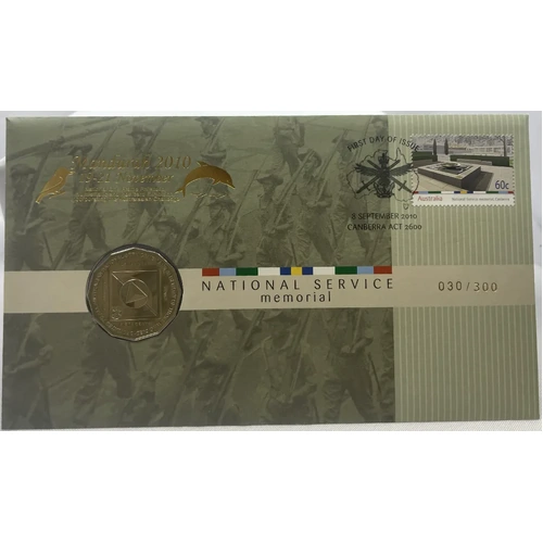 2011 50 Cent PNC National Service Memorial Mandurah Overprint