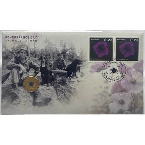 2024 2 Dollar PNC Remembrance Animals in War