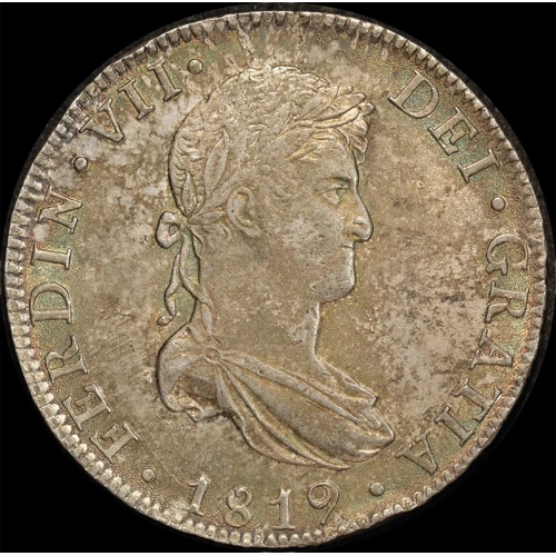 Mexico 1819 Silver 8 Reales Ferdinand VII about EF