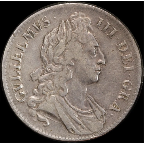 1695 OCTAVO Silver Crown William III S#3740 Very Fine