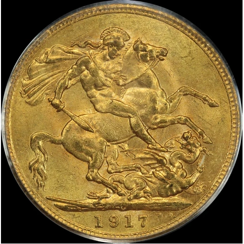 Canada 1917 Gold Sovereign KM# 20 PCGS MS61 Old Holder