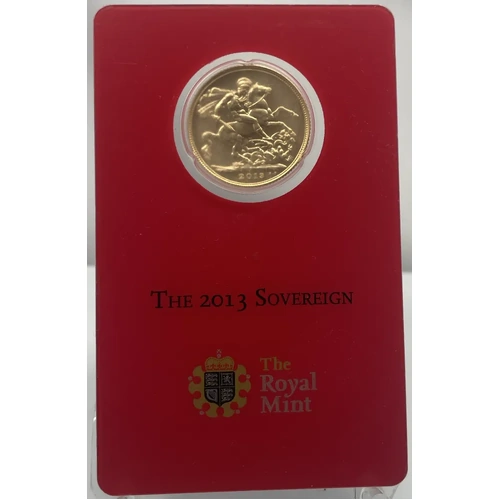 2013-I Gold Sovereign Elizabeth II S# SC7A Uncirculated