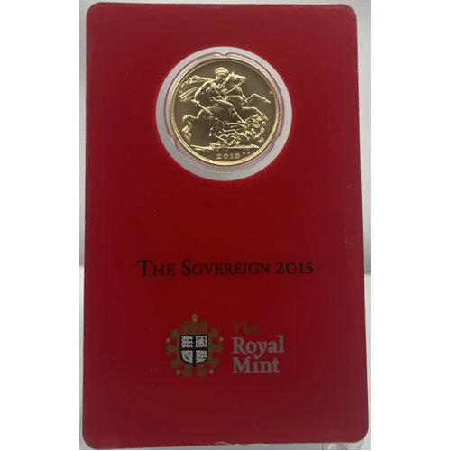 2015-I Gold Sovereign Elizabeth II S# SC7A Uncirculated
