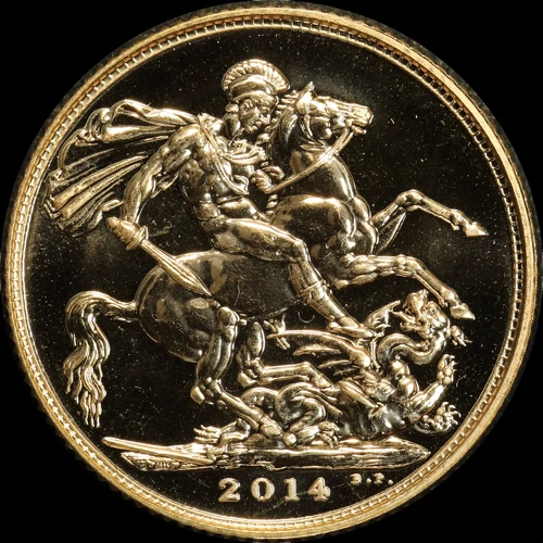 2014 Gold Sovereign Elizabeth II S# SC7 Uncirculated