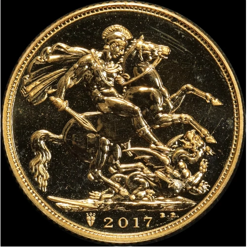 2017 Gold Sovereign Elizabeth II S# SC10 Uncirculated