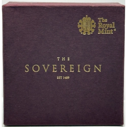 2017 Gold Proof Sovereign Elizabeth II S# SC12