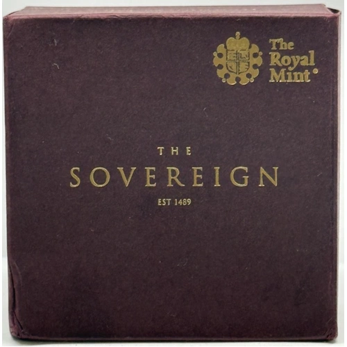 2019 Gold Proof Sovereign Elizabeth II S# SC9