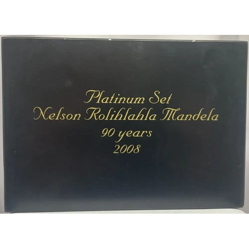 Mint of Norway 2008 Platinum Gold Medal Set Nelson Mandela 90 Years