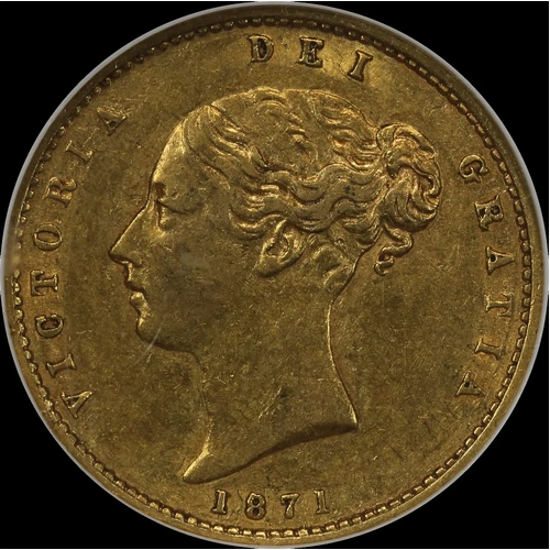 1871 Sydney Young Head Half Sovereign NGC AU50 ex RBA