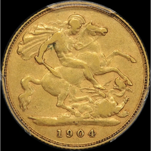 1904 Perth Edward VII Half Sovereign PCGS XF45