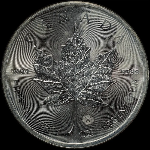 Canada 2016 Silver 5 Dollar 1 Ounce Maple Leaf Uncirculated