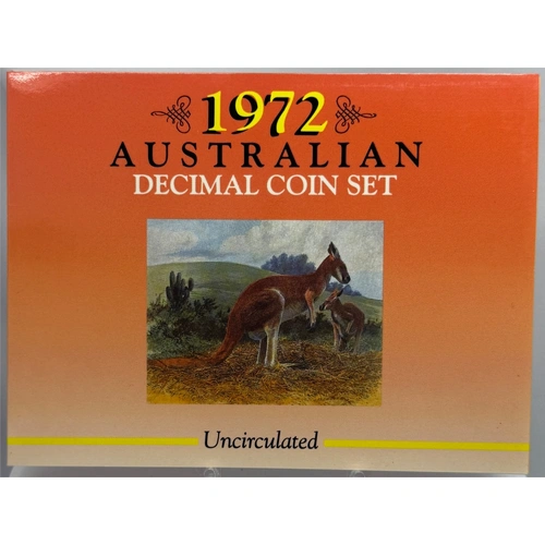 Australia 1972 Uncirculated Decimal Coin Set Sherwood