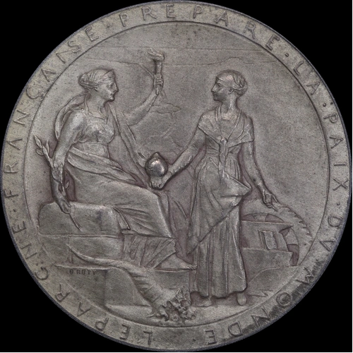 France 1888 Silver Medal Lec-1 PCGS SP63