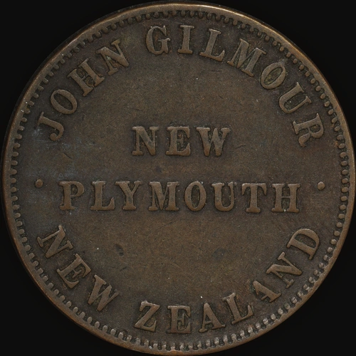 Gilmour Undated Copper Penny A# 143 Very Fine