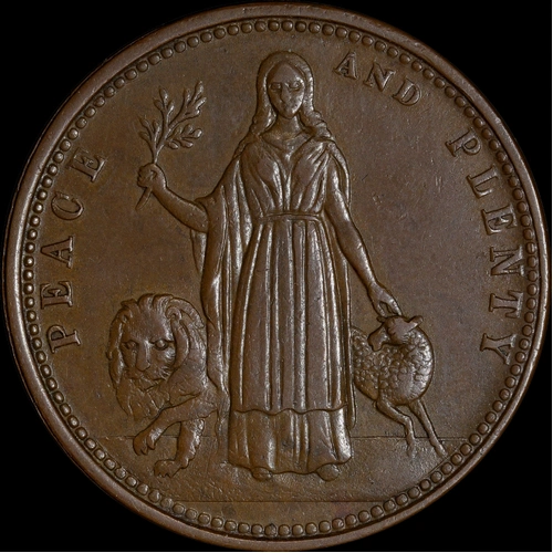 McFarlane Undated Copper Penny A# 360 good VF