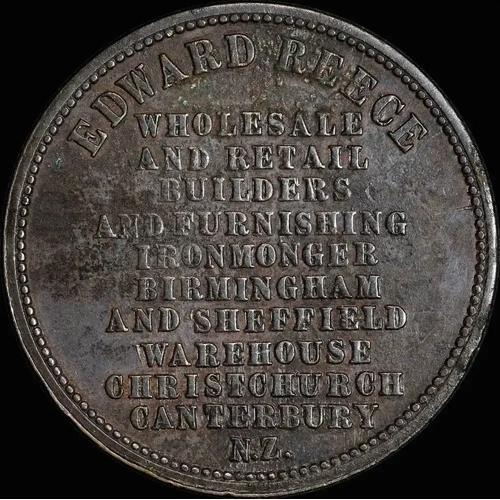 Reece Undated Copper Penny A# 447 Very Fine