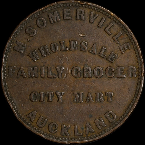 Somerville 1857 Copper Penny A# 499 good VF