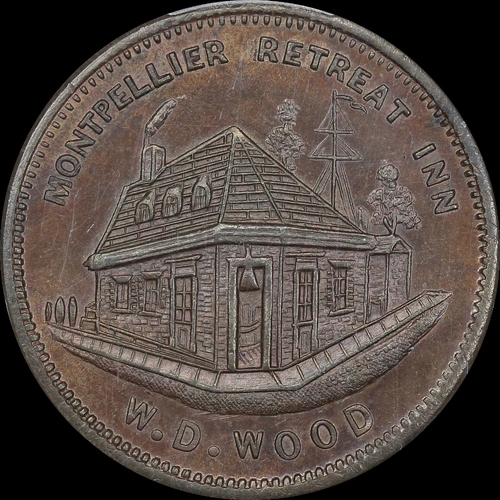 Wood Undated Copper Halfpenny A# 642 PCGS MS64BN
