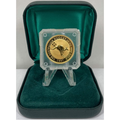 1997 Gold Half Ounce Unc Coin Kangaroo Nugget Unc - Fok Privy Mark