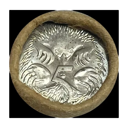 1973 5 Cent Coin Mint Roll Heads/Tails