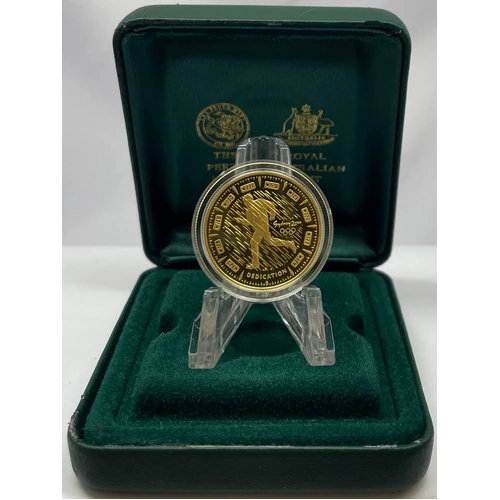 2000 Gold Olympic Proof Coin - Dedication I
