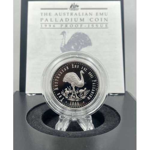 1996 Palladium One Ounce Proof Coin Emu