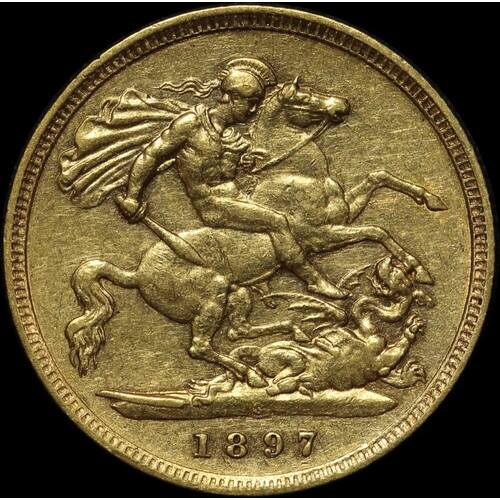 1897 Sydney Veiled Head Half Sovereign Very Fine