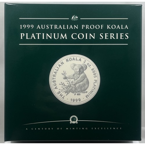 1999 Platinum Two Ounce Proof Coin Koala