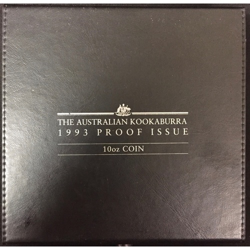 1993 Silver Ten Ounce Proof Coin Kookaburra