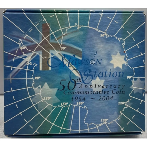 2004 Silver 1 Ounce Proof Coin Antarctic Mawson's Station